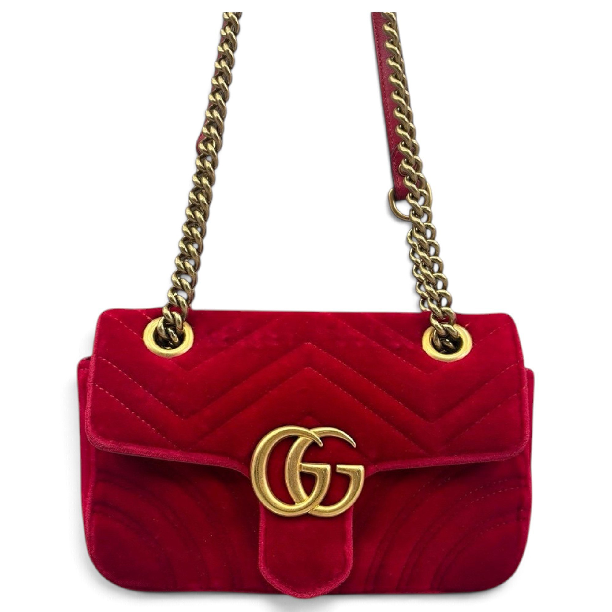 GG Marmont velvet handbag