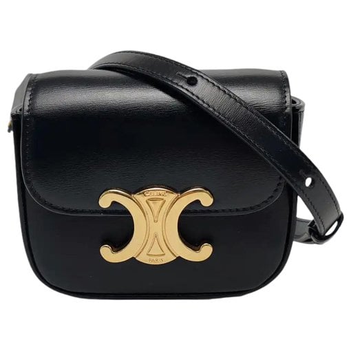 Triomphe leather mini bag