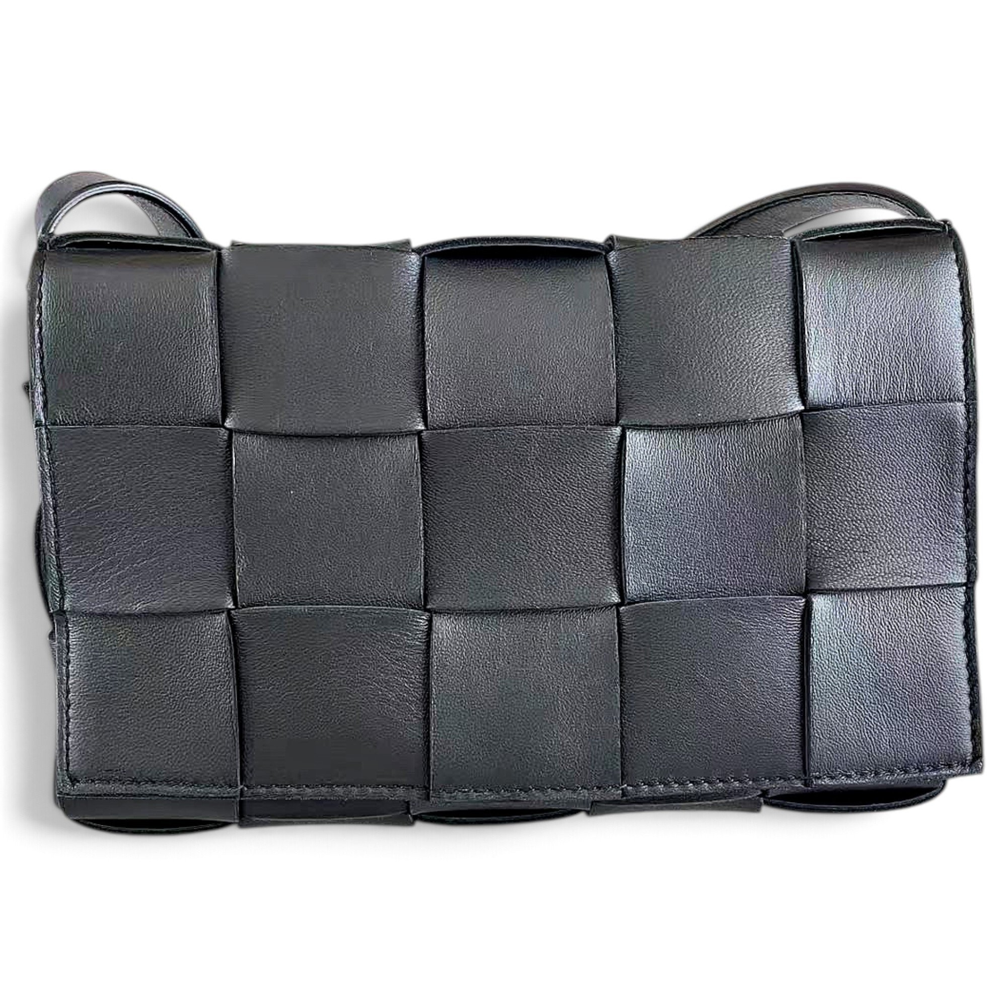 Cassette leather handbag