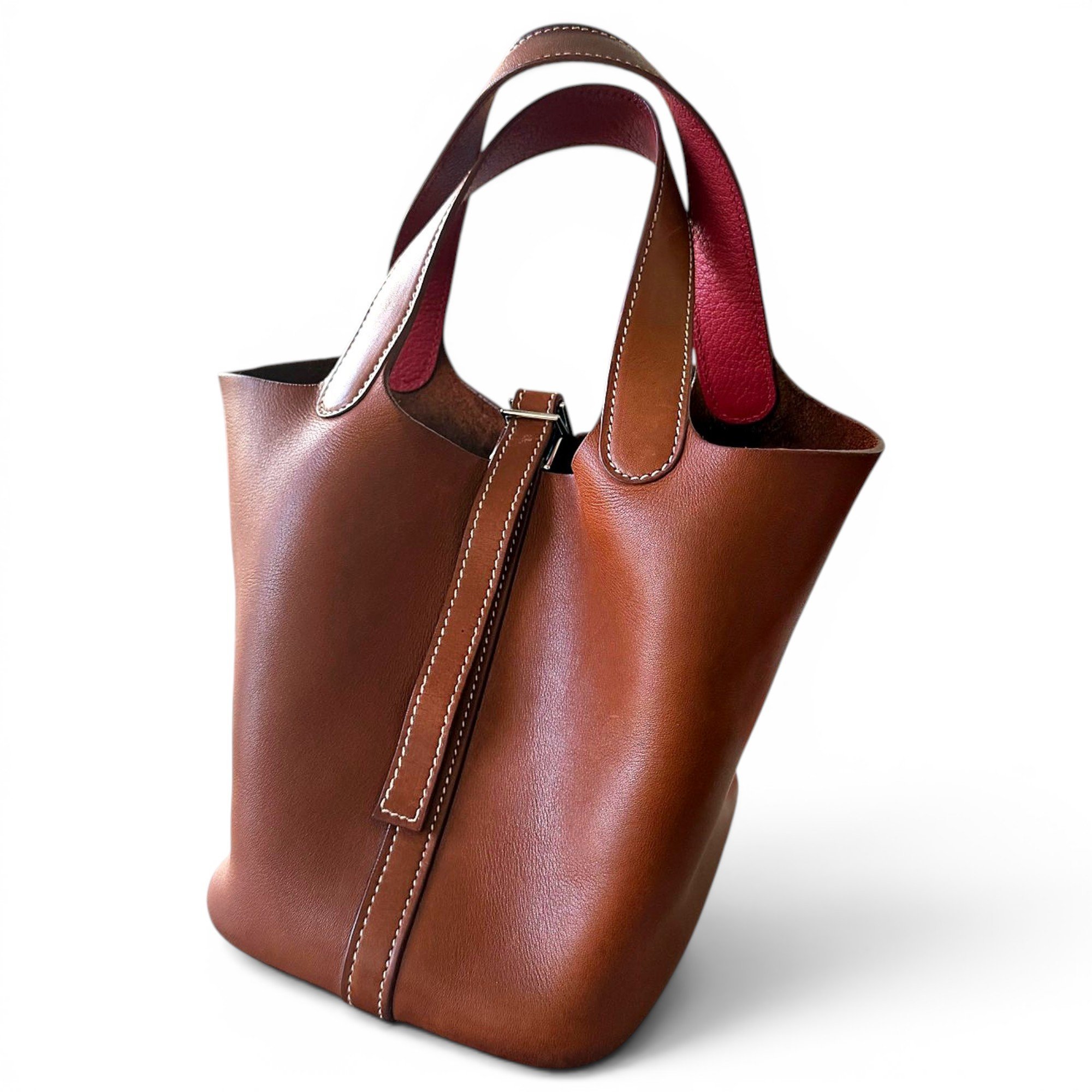 Hermes Picotin 18 Handbag Barenia Leather