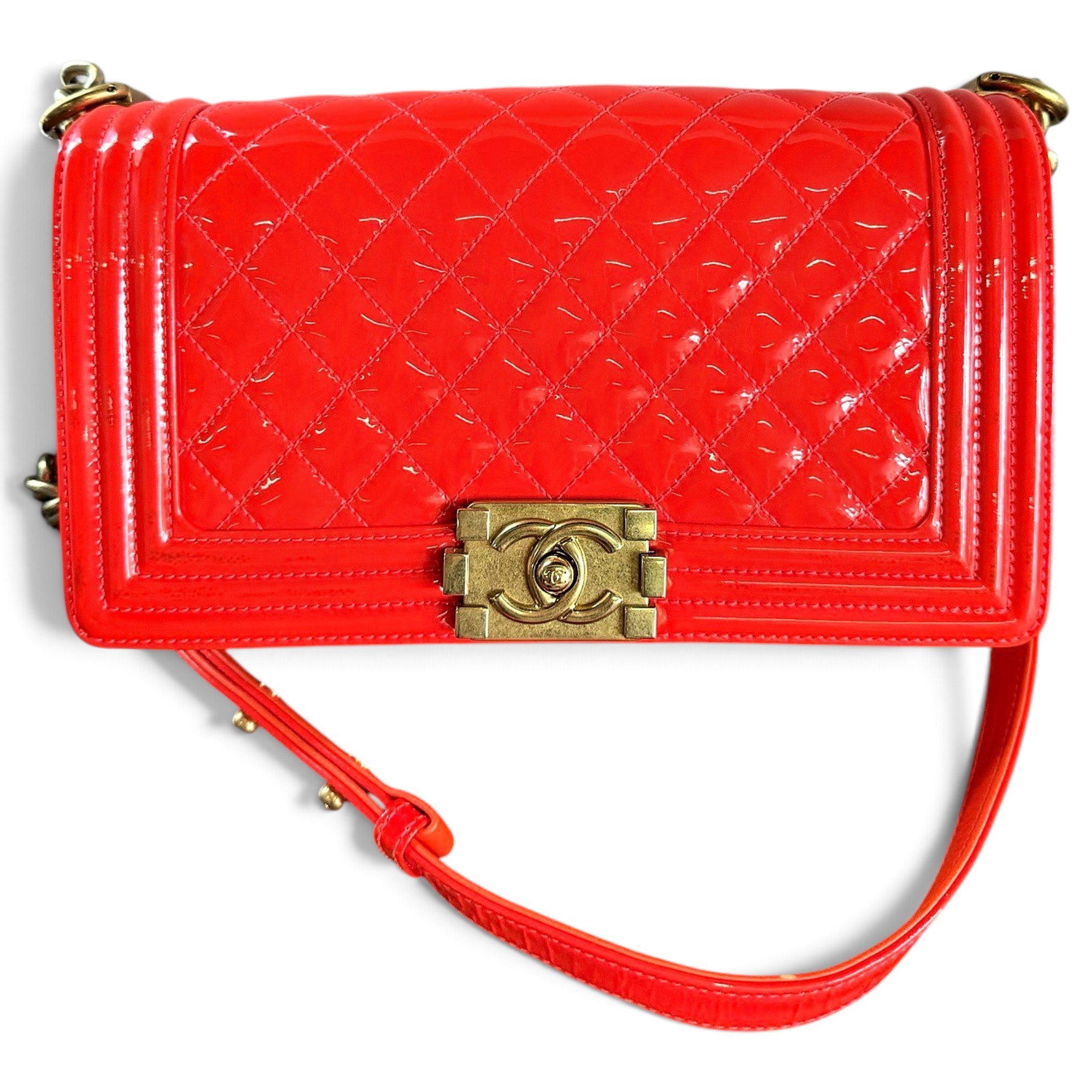 Boy patent leather handbag