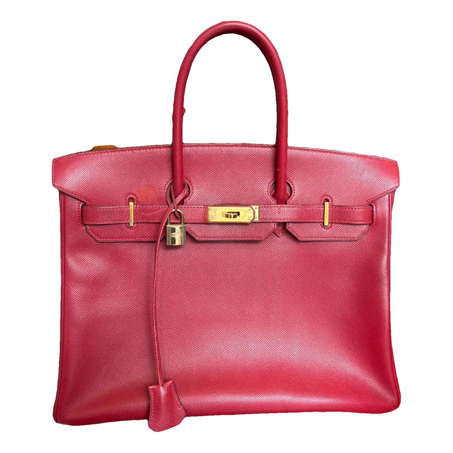 Birkin 35 leather handbag