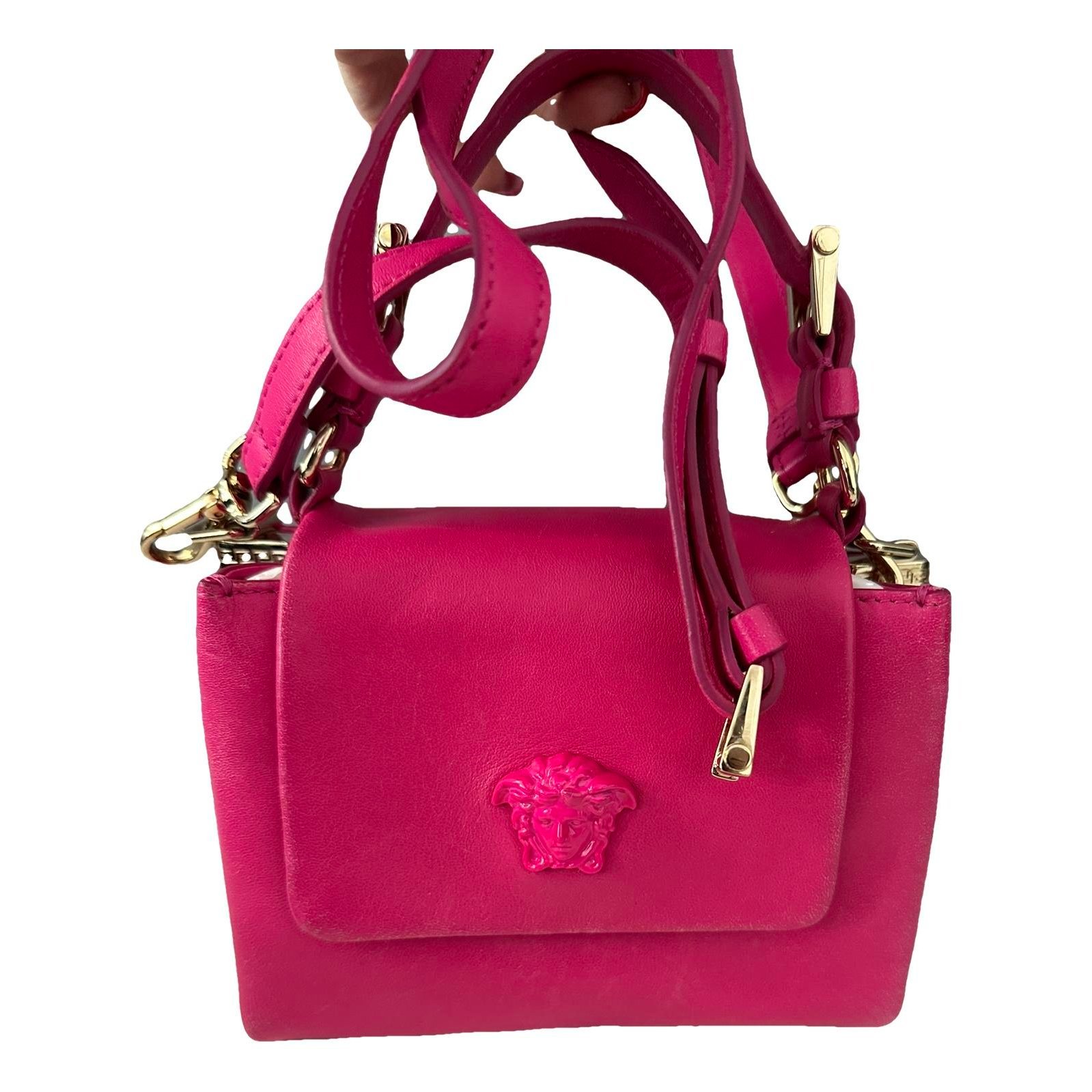 Versace La Medusa leather clutch bag