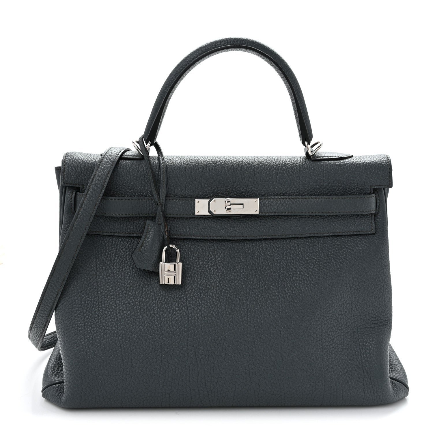 Hermes Hermes Togo Kelly Retourne 35 Bleu Orage