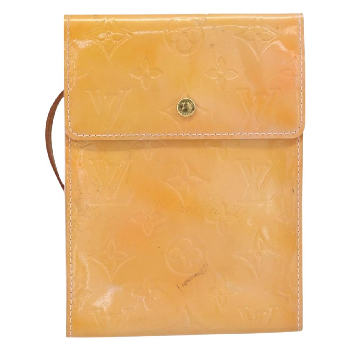 Marshmallow patent leather handbag
