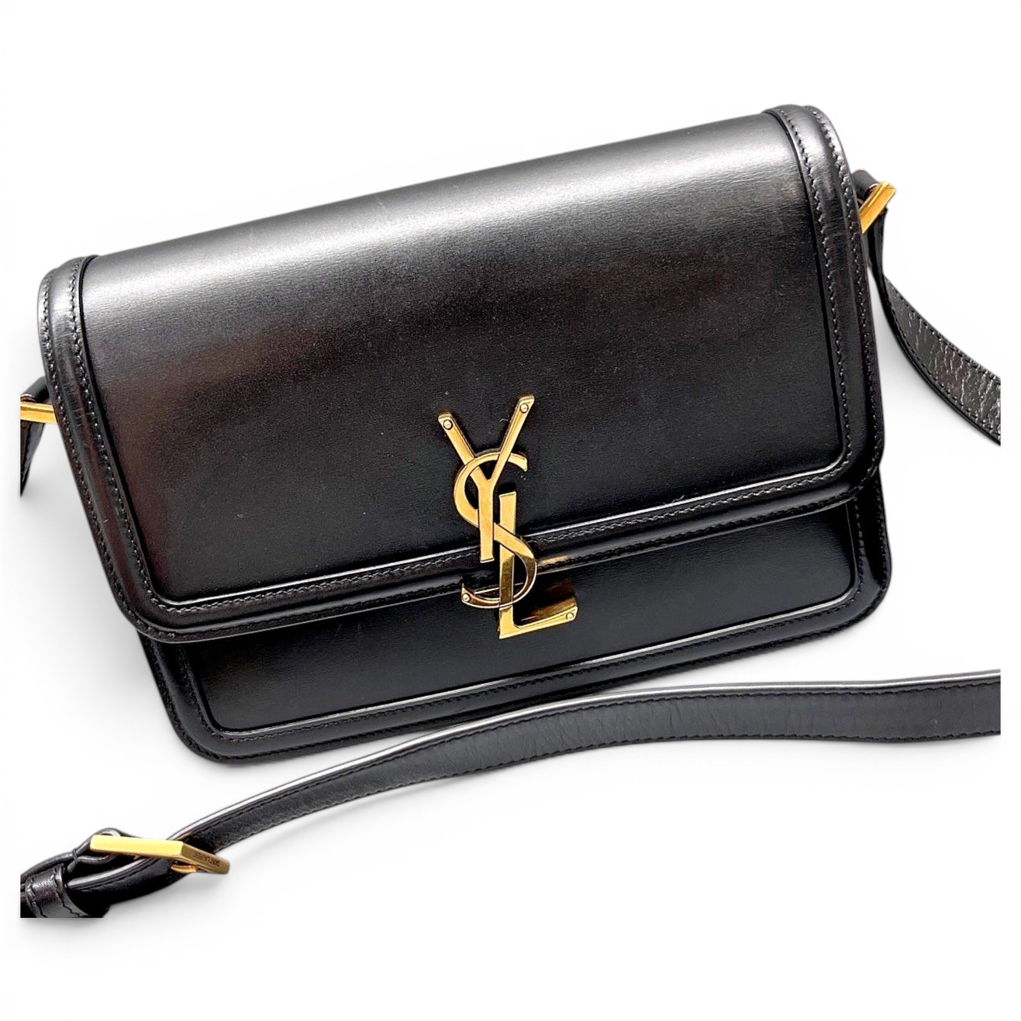 Solférino leather handbag