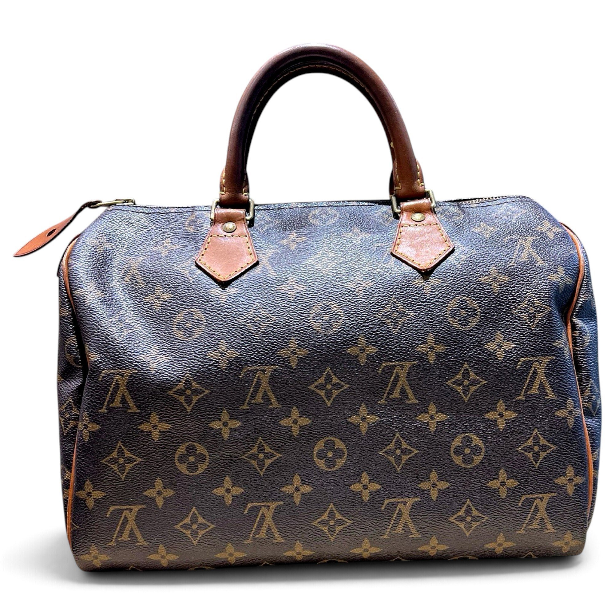 Speedy leather bowling bag