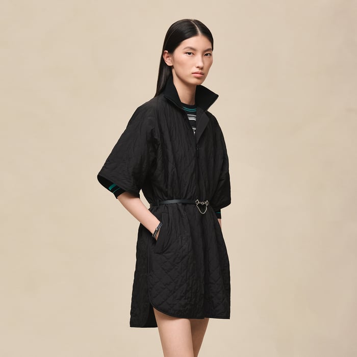 Noir Modular Poncho Jacket