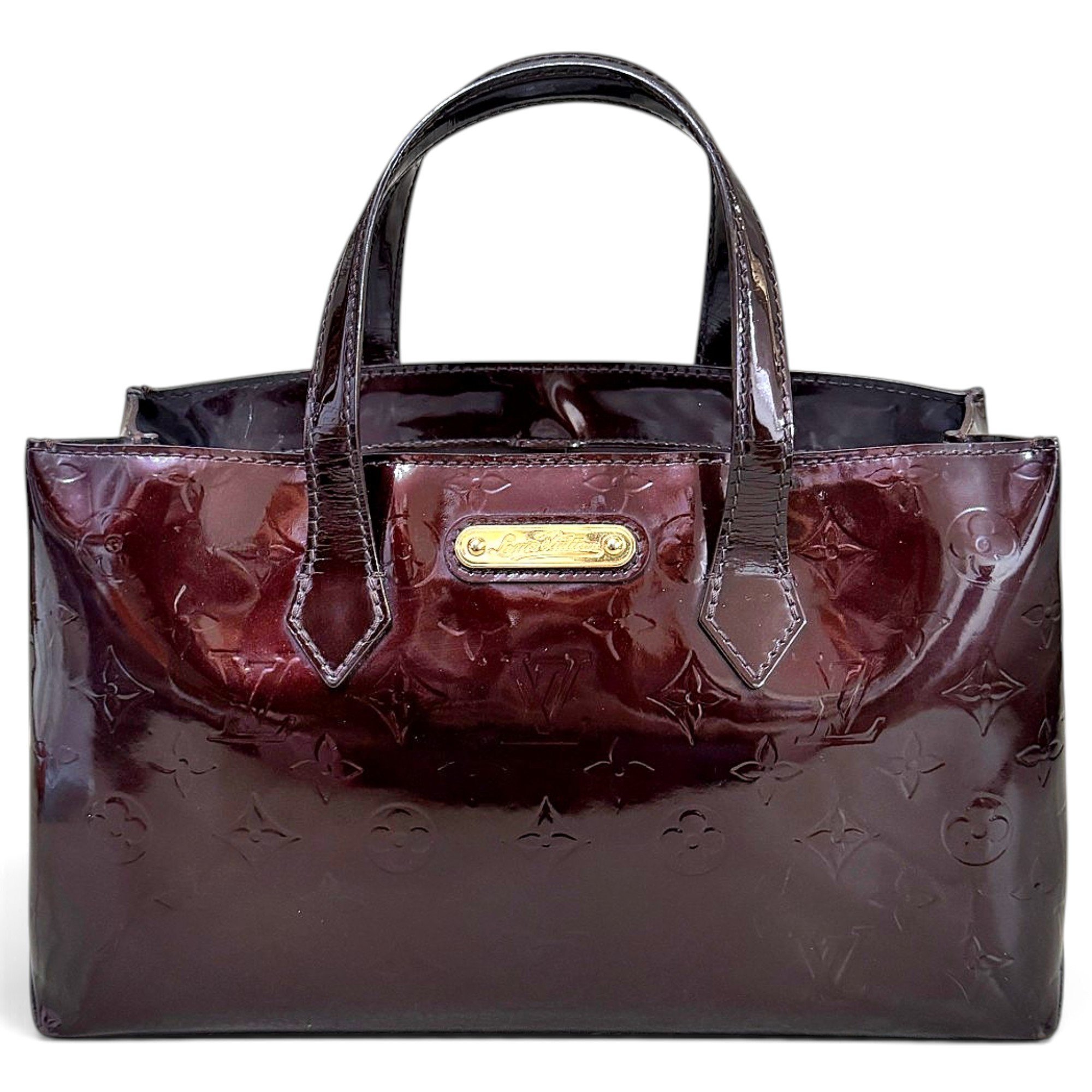 Wilshire patent leather handbag