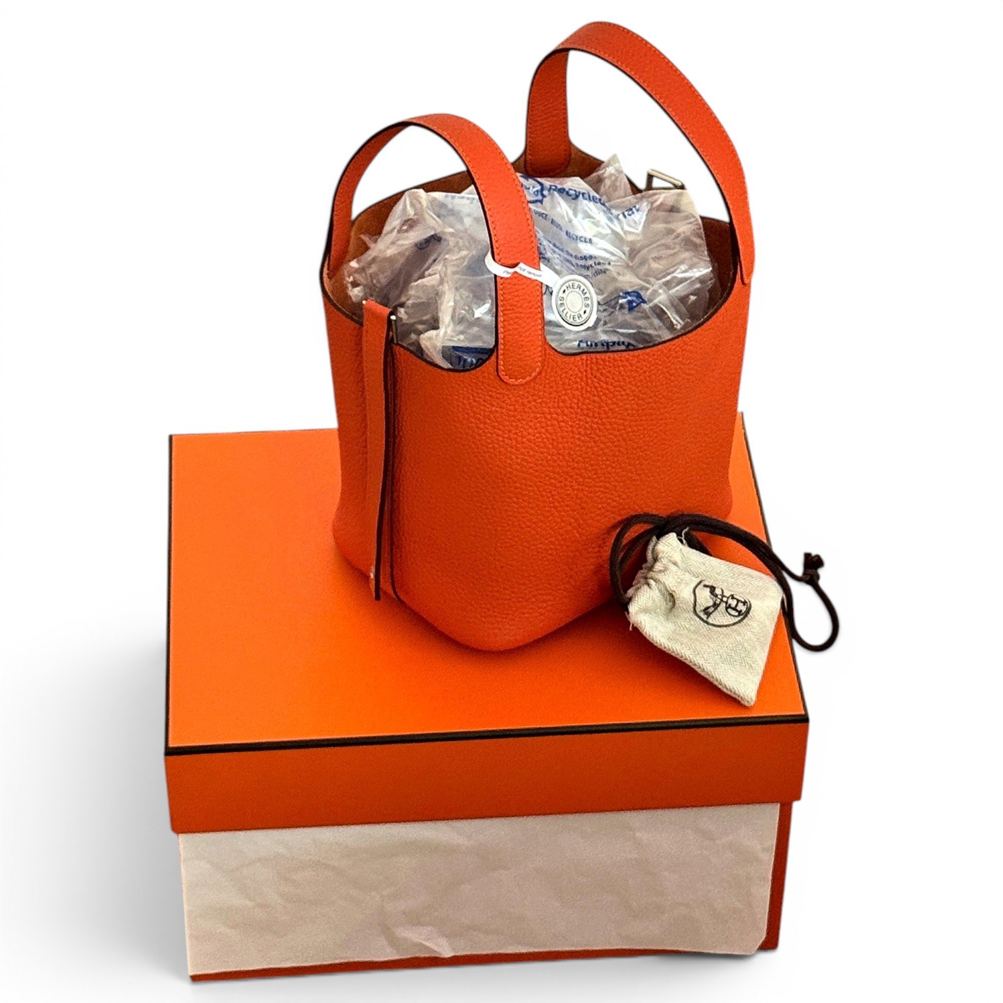 Picotin leather handbag