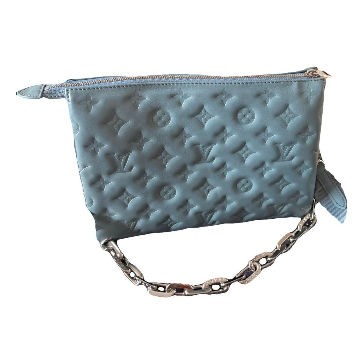 Coussin leather crossbody bag