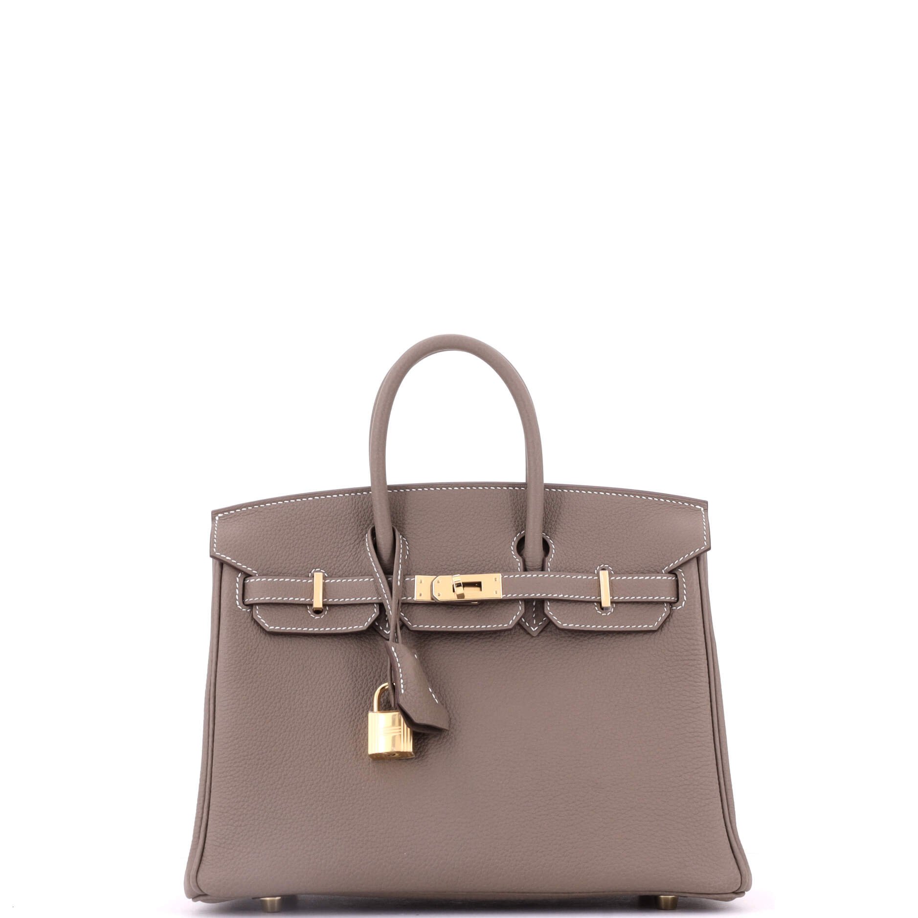 Birkin Handbag Etoupe Togo with Gold Hardware 25