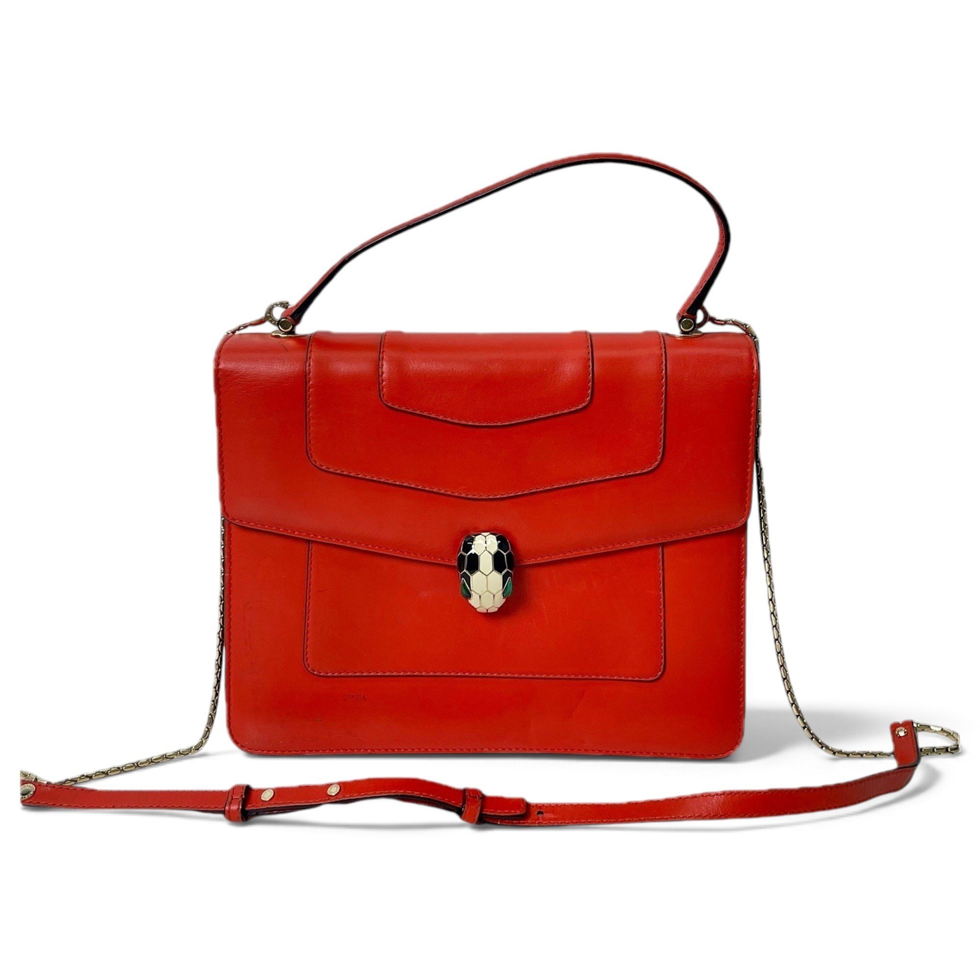 Bvlgari Serpenti leather handbag