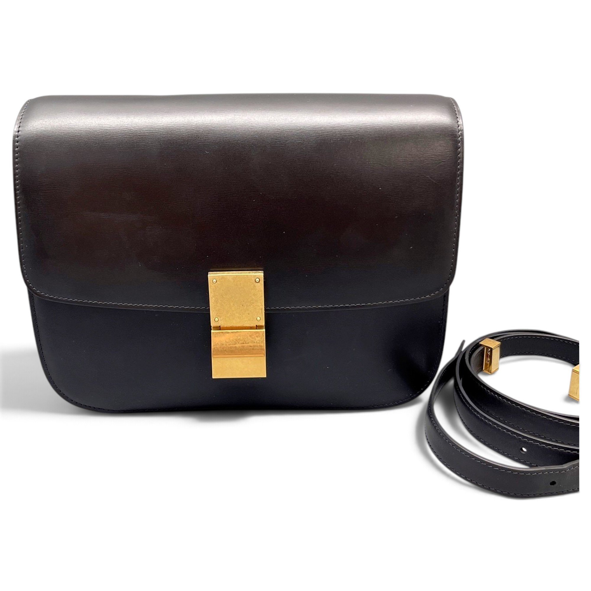 Classic leather crossbody bag