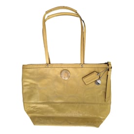 Coach CITY ZIP TOTE patent leather handbag