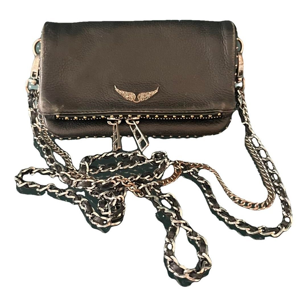 Rock leather crossbody bag