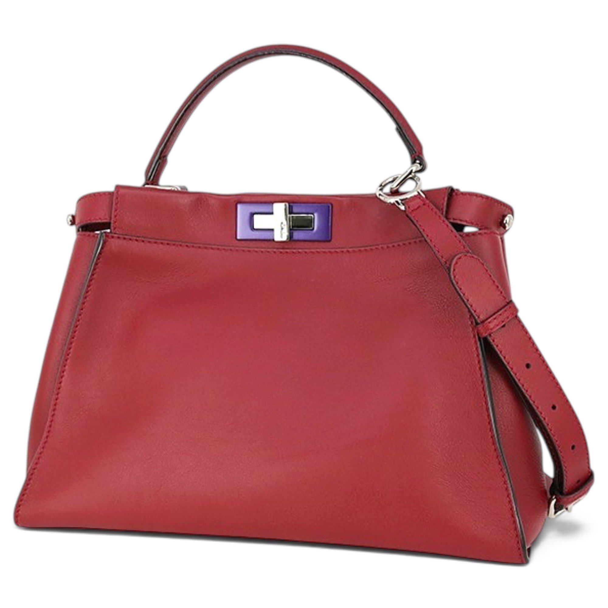 Peekaboo leather handbag