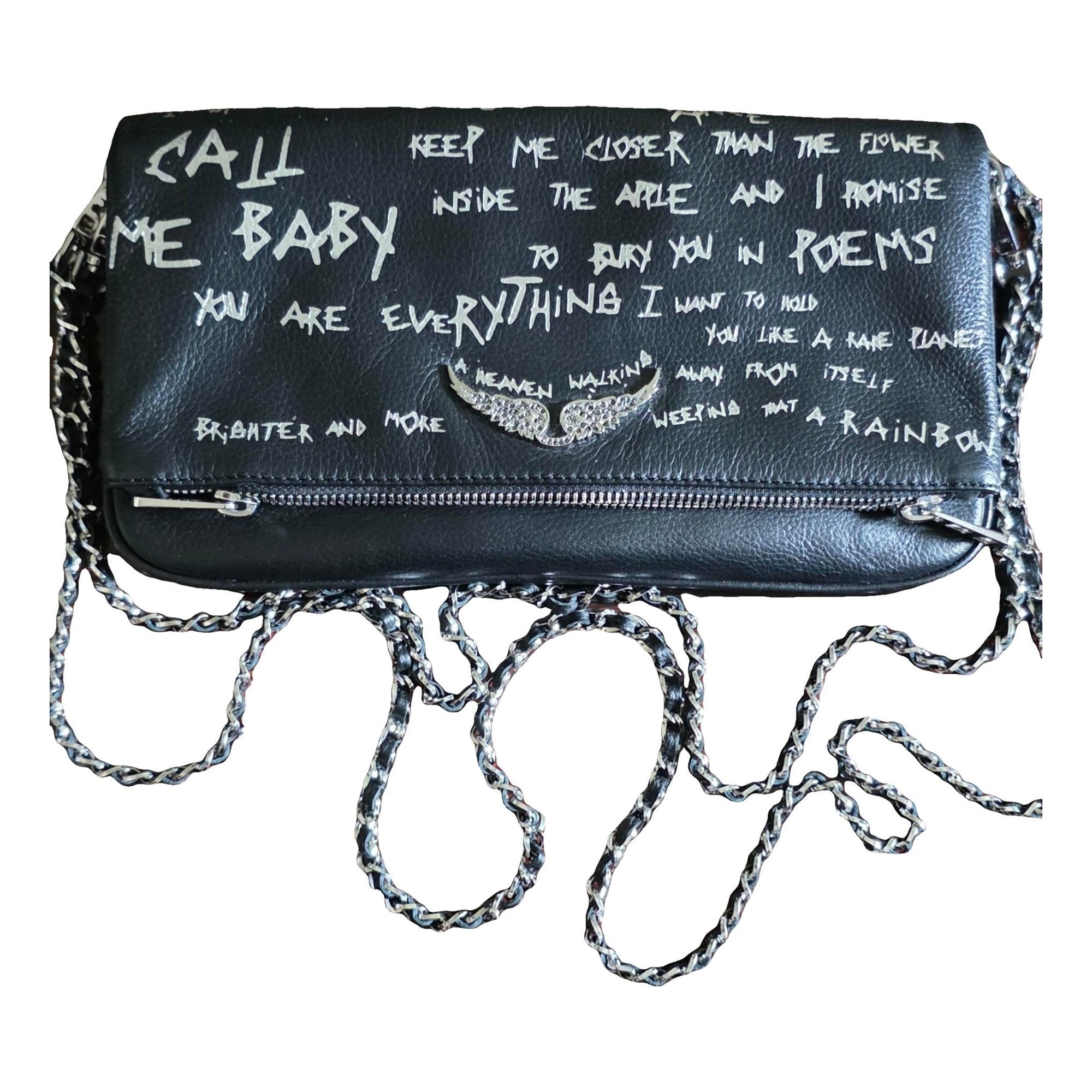 Rock leather crossbody bag