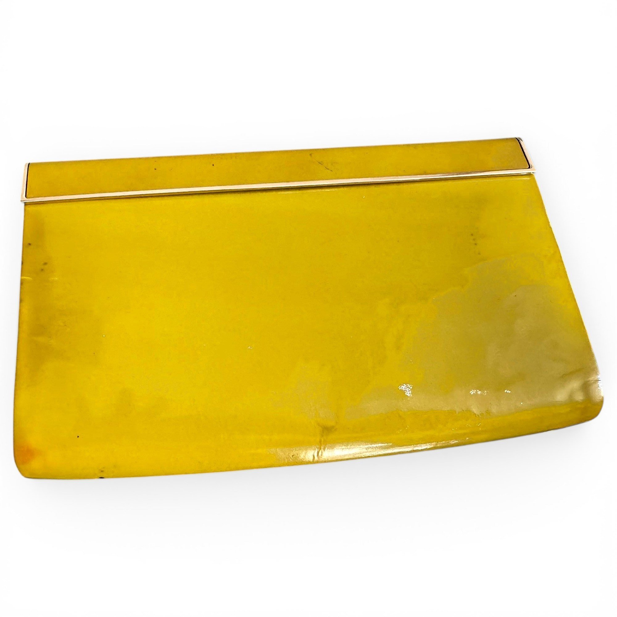 Leather clutch bag