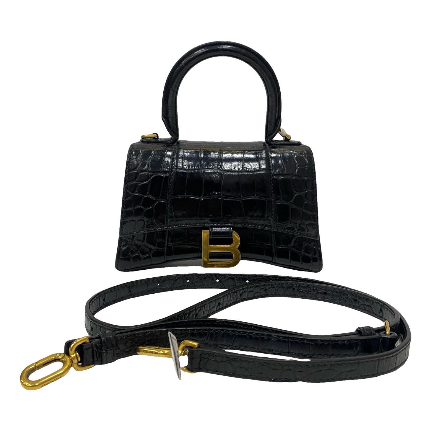 Hourglass pony-style calfskin handbag