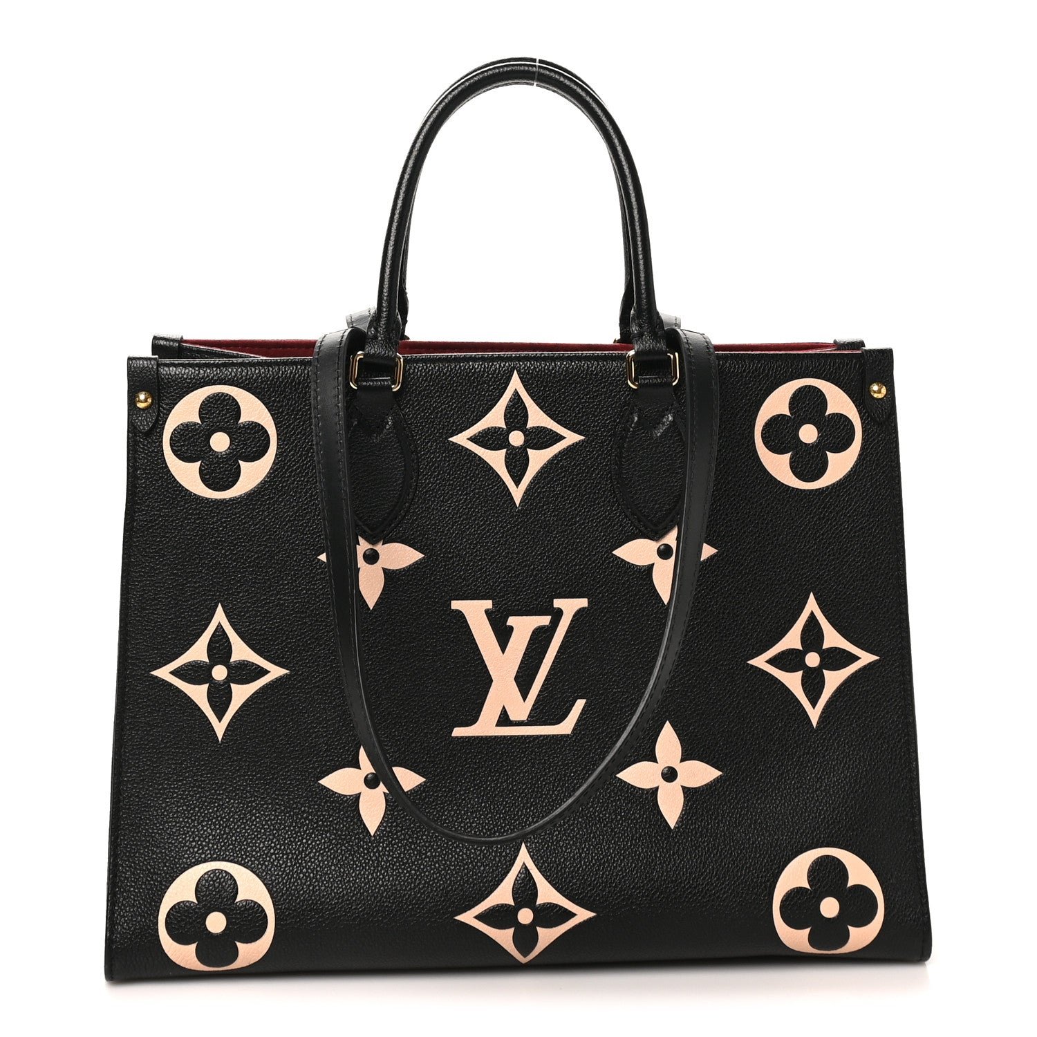 Louis Vuitton Empreinte Monogram Giant Onthego MM Black Beige