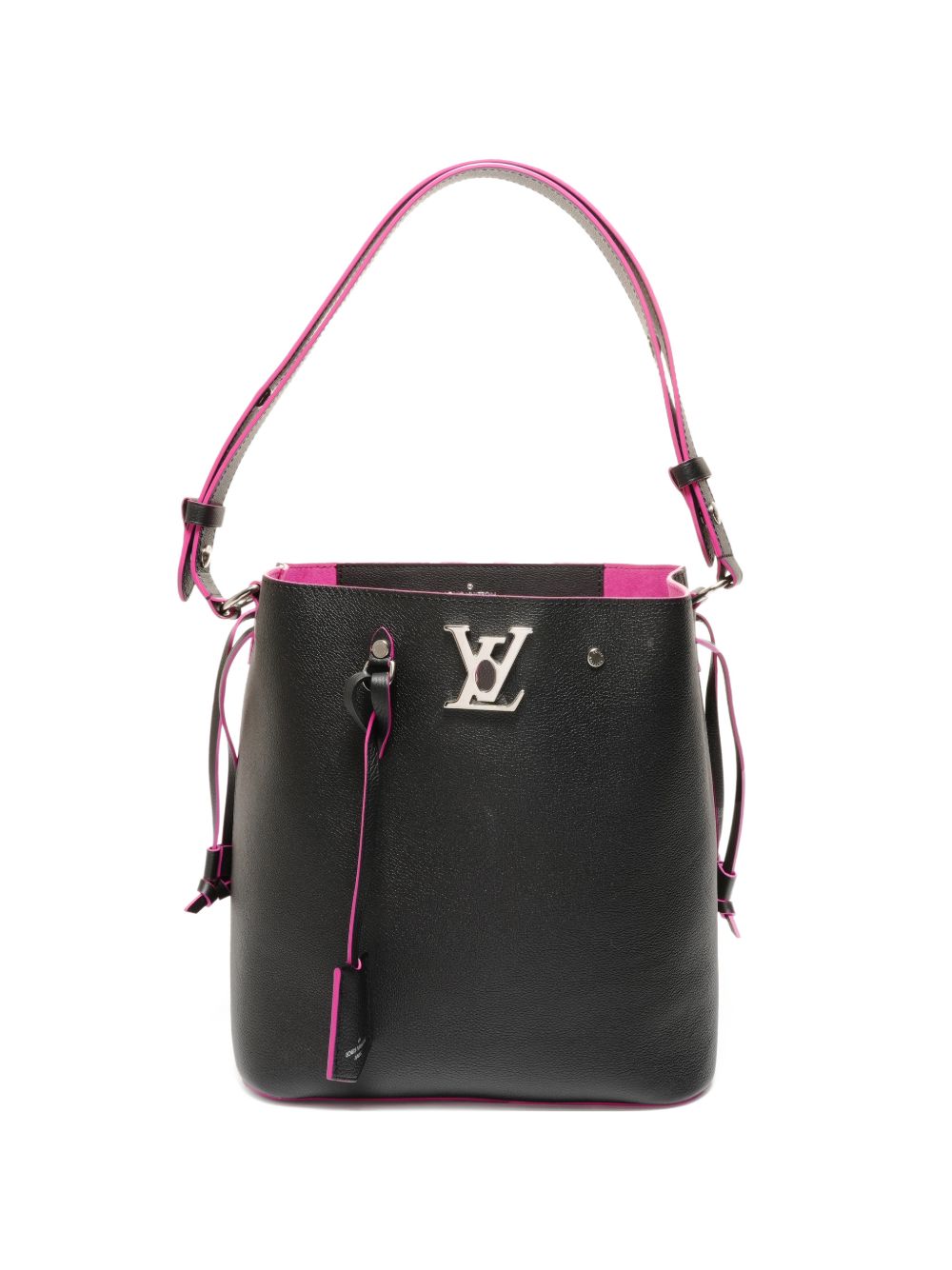 Louis Vuitton 2019 Lockme logo bucket shoulder bag