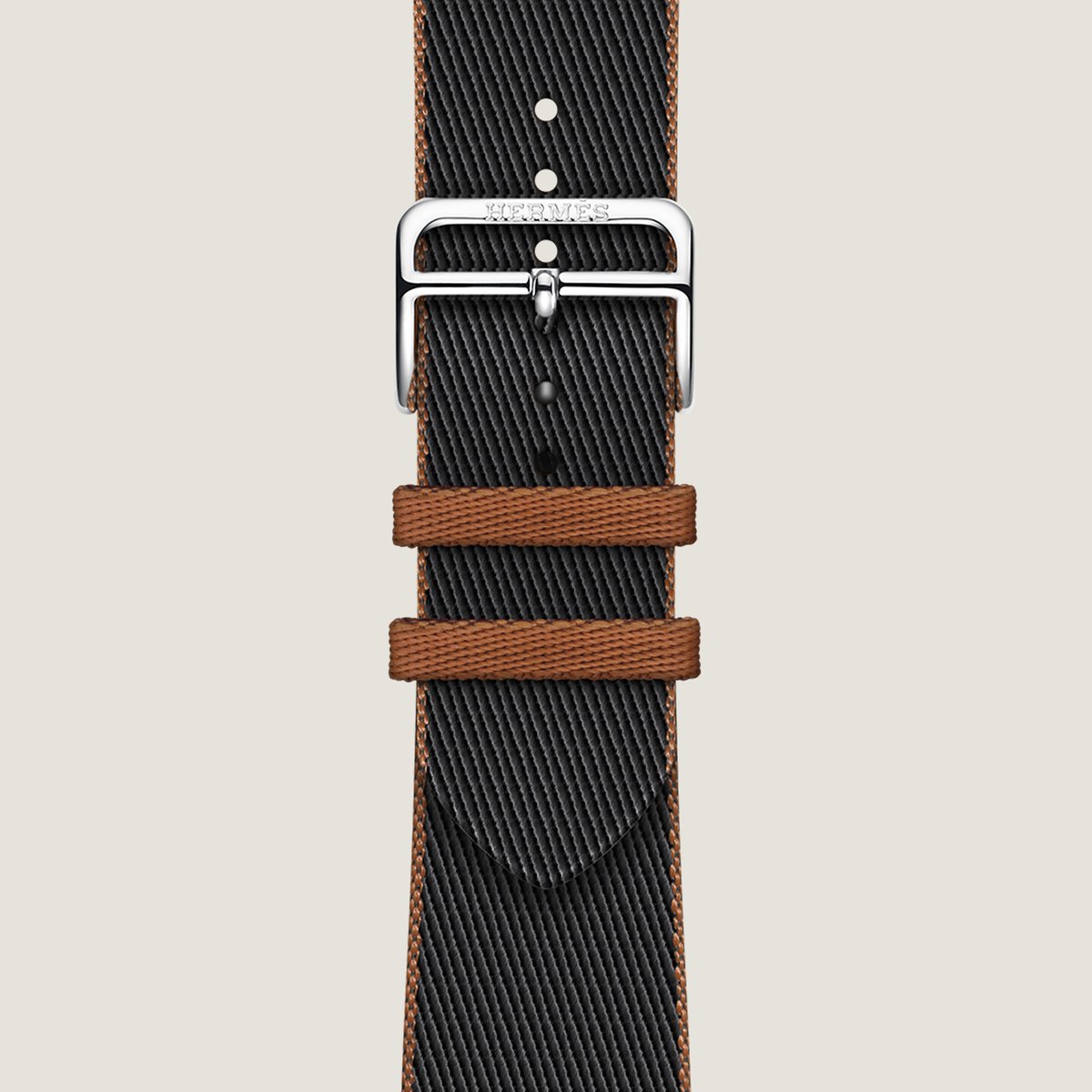 Band Apple Watch Hermès Single Tour 45 mm Twill Jump