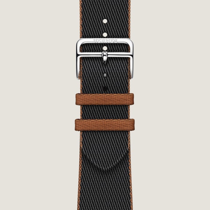 Band Apple Watch Hermès Single Tour 45 MM Twill Jump