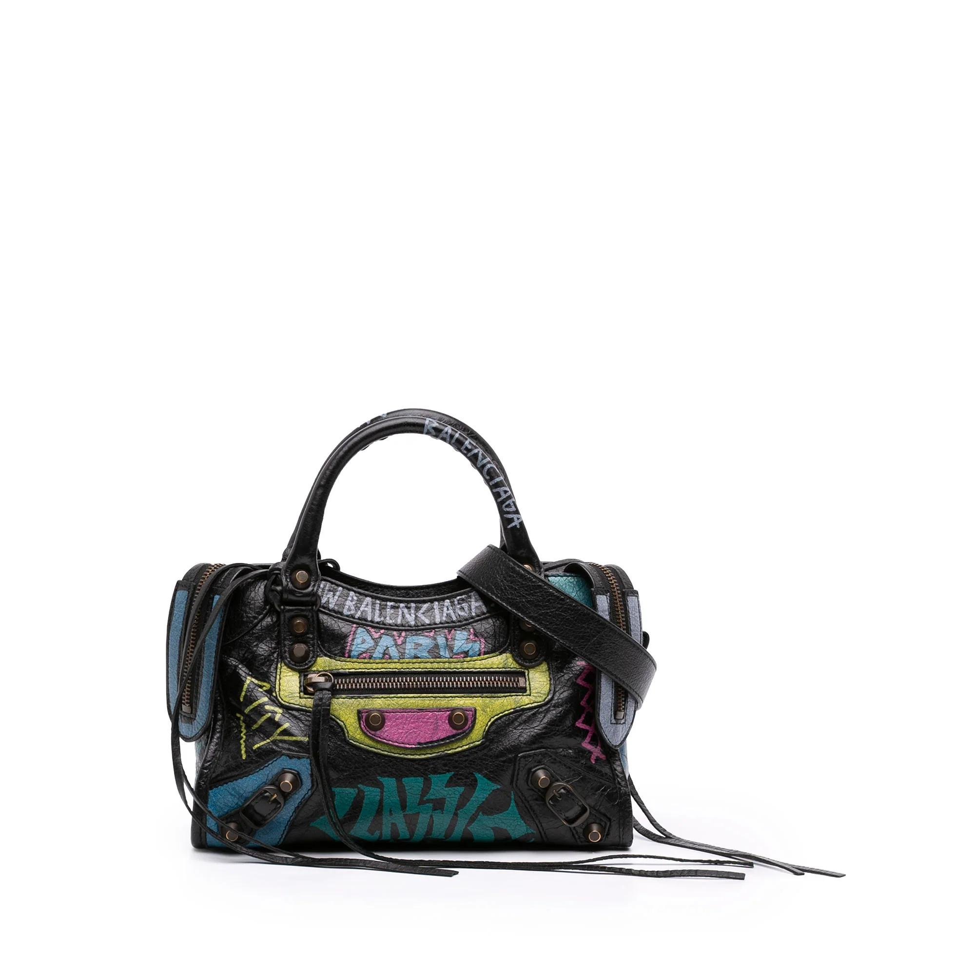 City pony-style calfskin handbag
