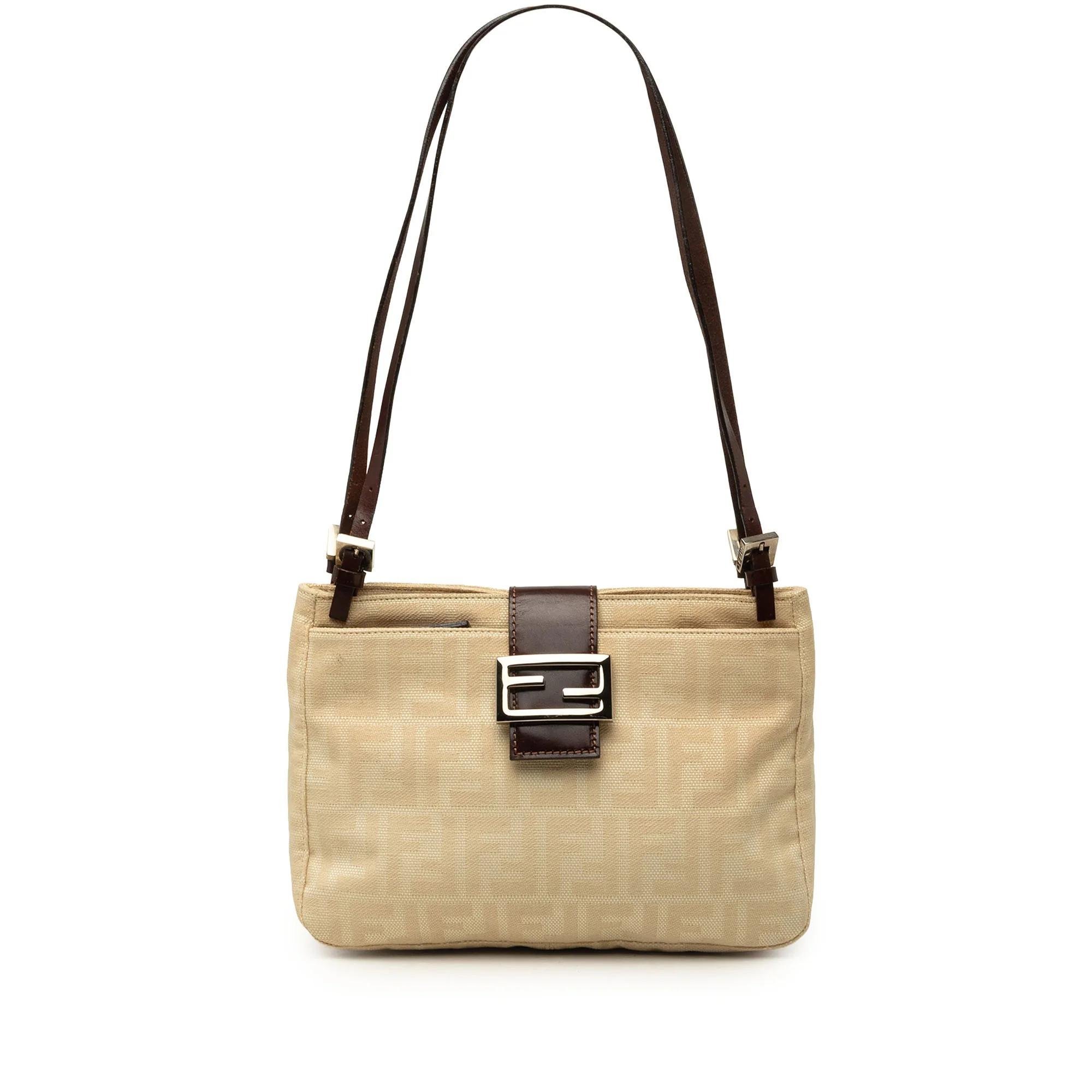 Pocket leather handbag