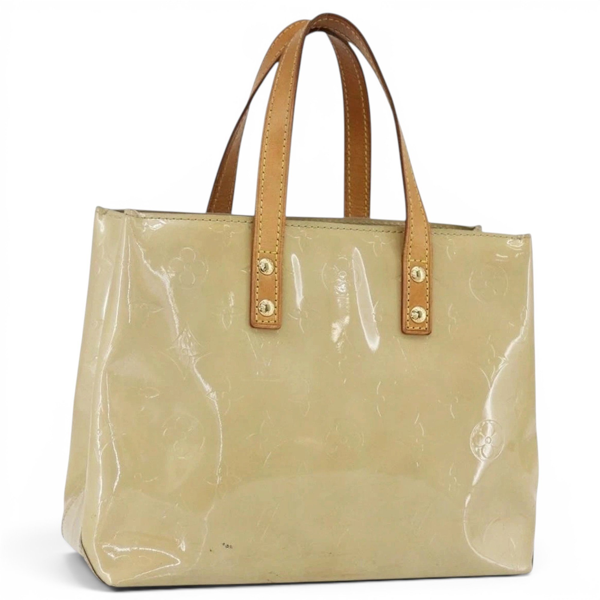 Patent leather handbag