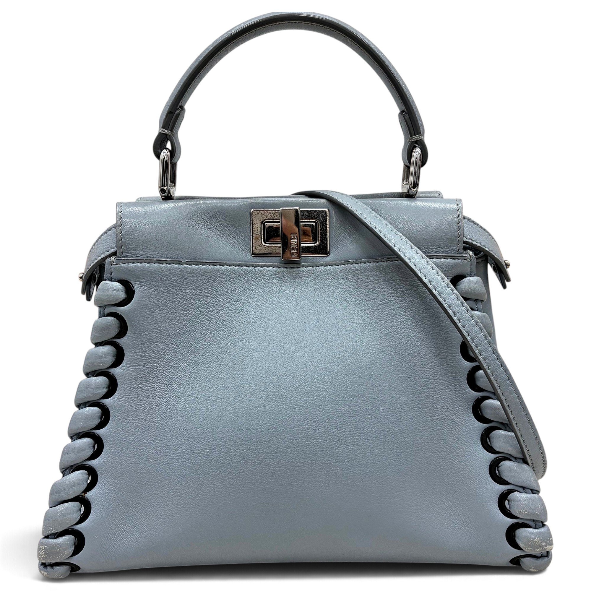 Peekaboo leather handbag