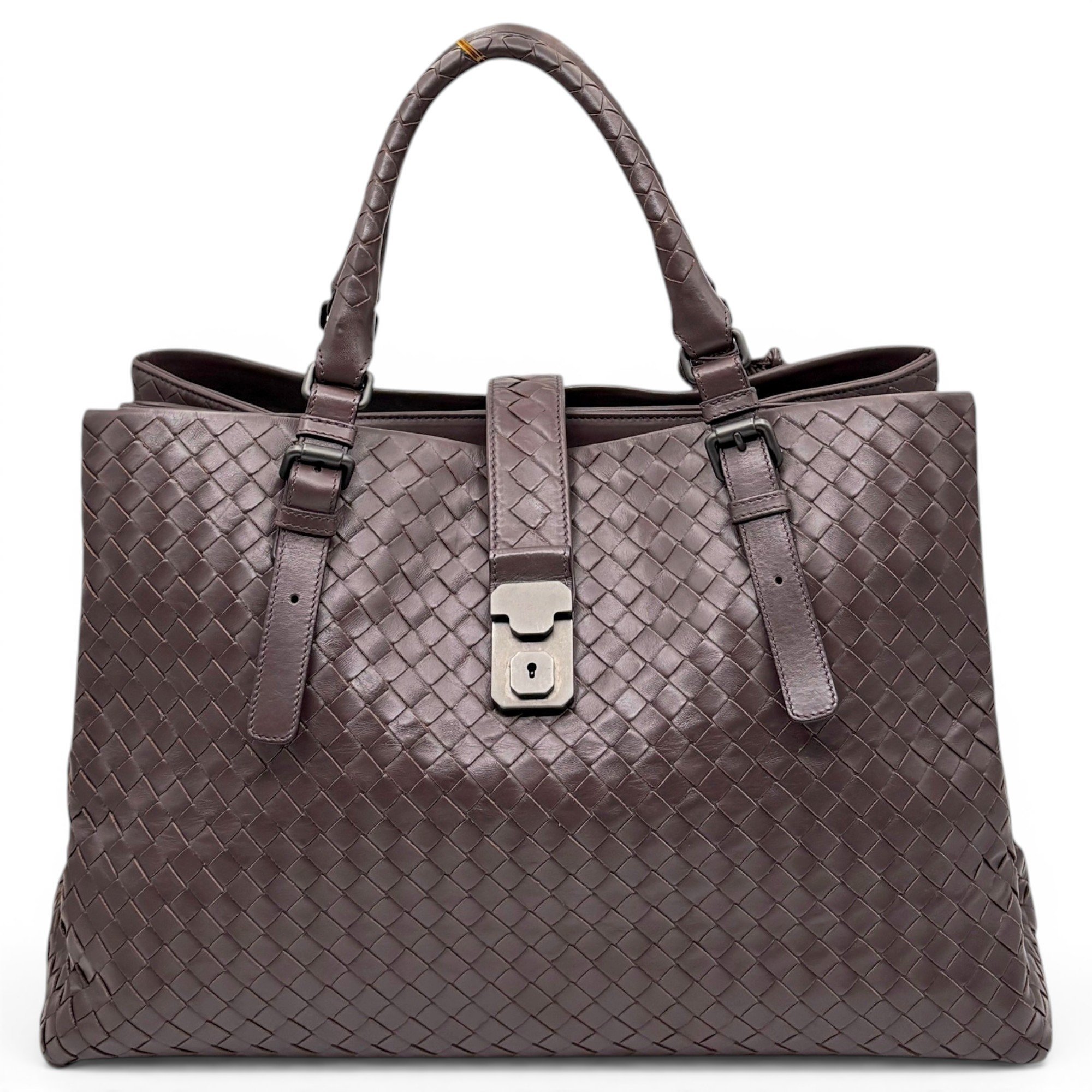 Roma pony-style calfskin tote
