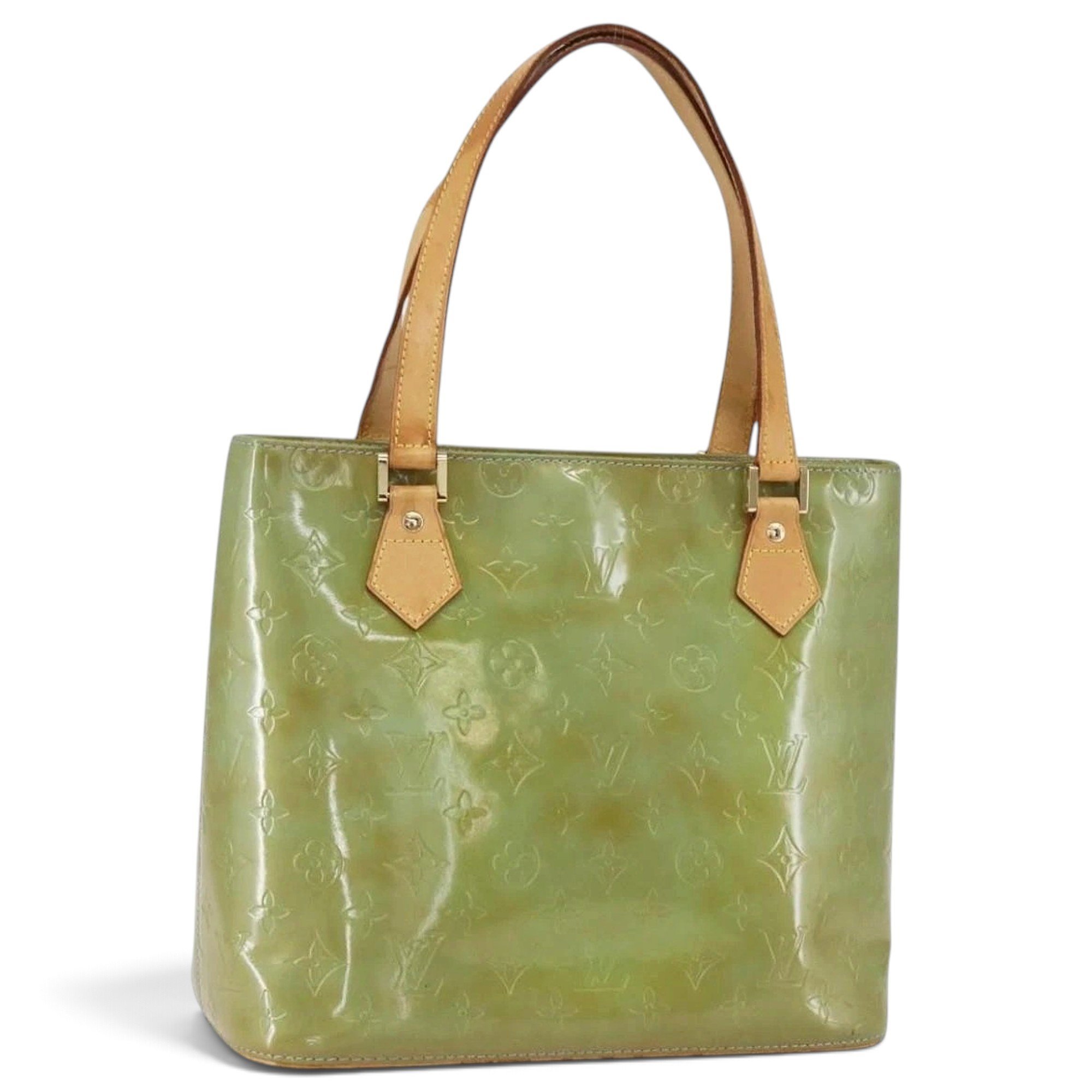 Patent leather handbag