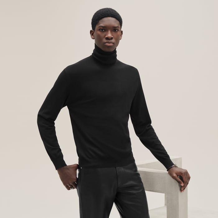 Noir "Detail H" Turtleneck Sweater