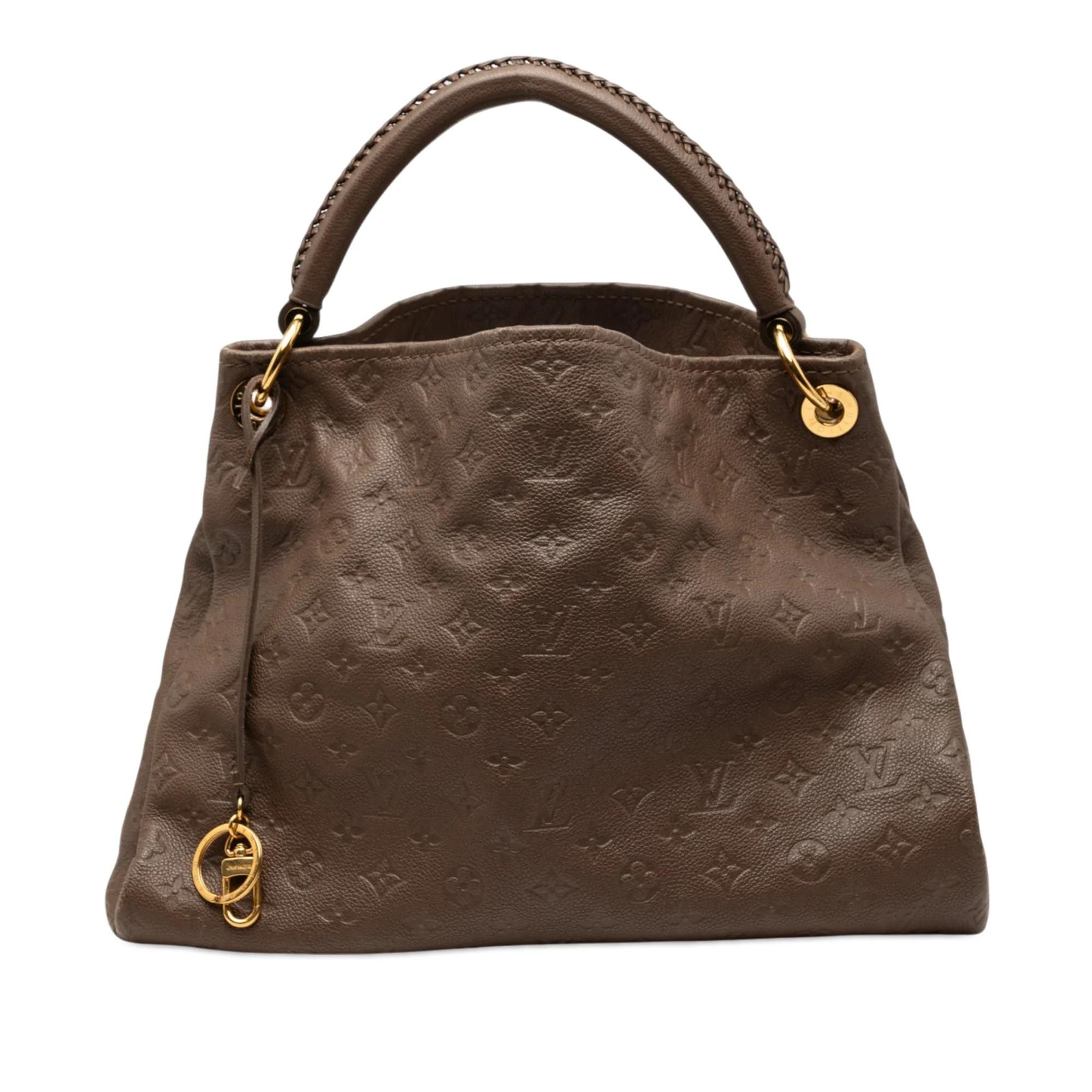 Artsy leather handbag