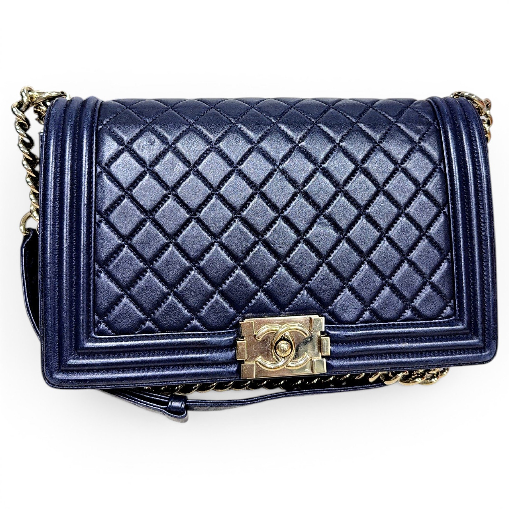 Boy leather crossbody bag