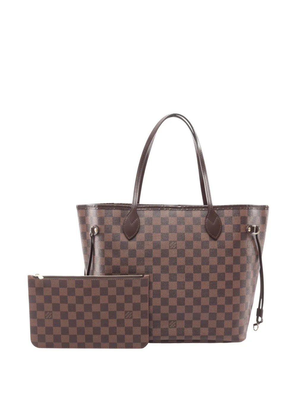 2015 Damier Ebene Neverfull MM tote bag