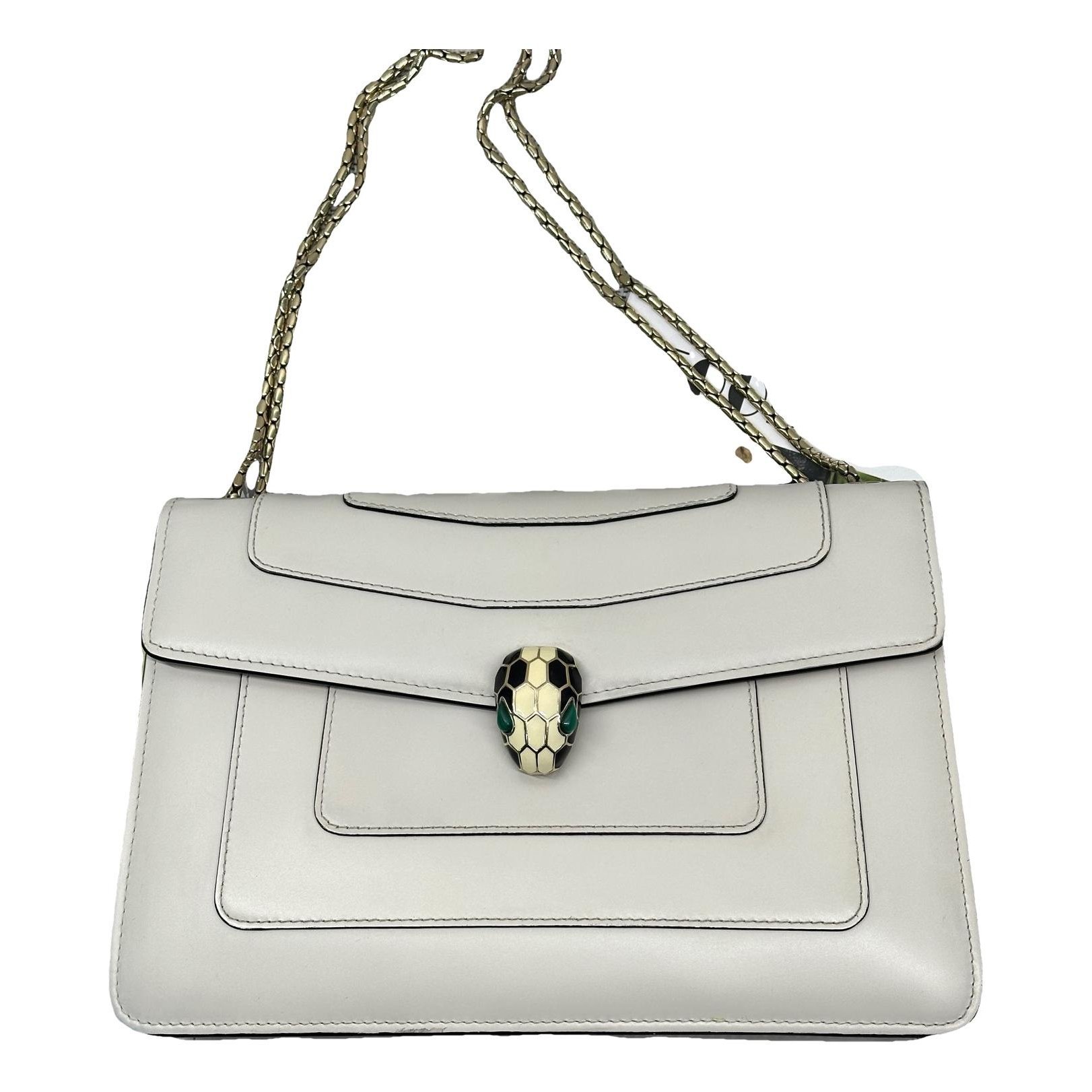 Serpenti leather handbag