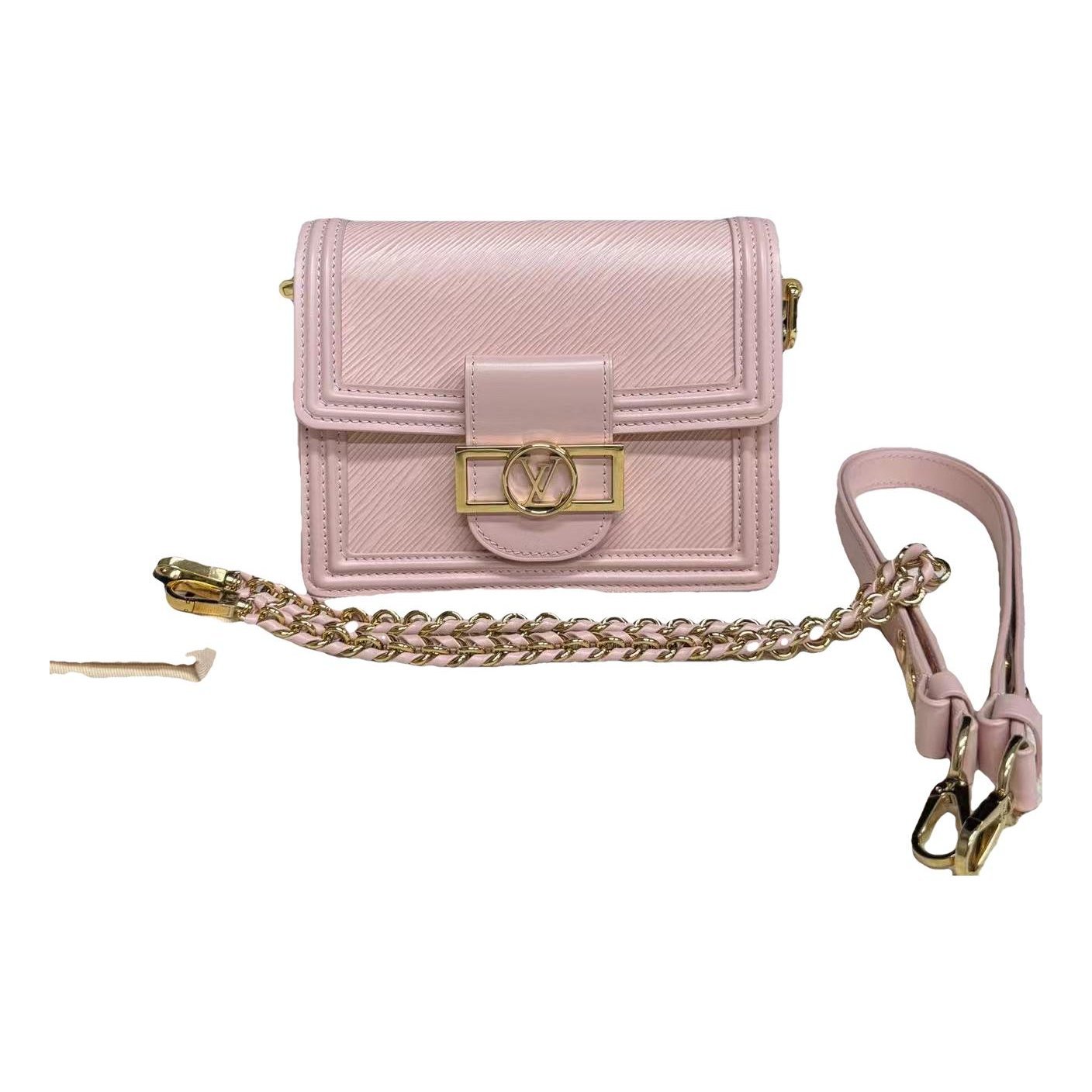 Dauphine leather crossbody bag