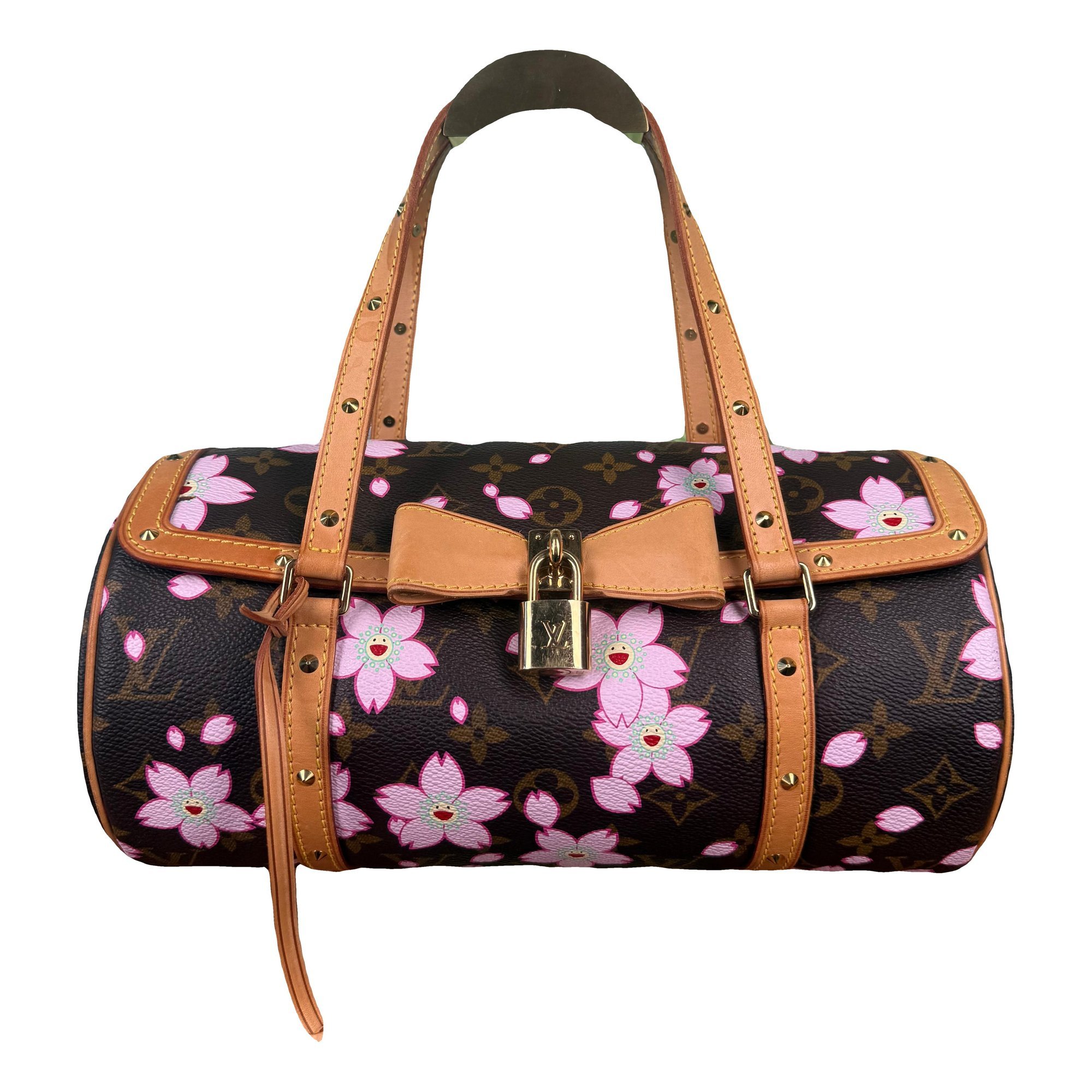 Papillon leather handbag