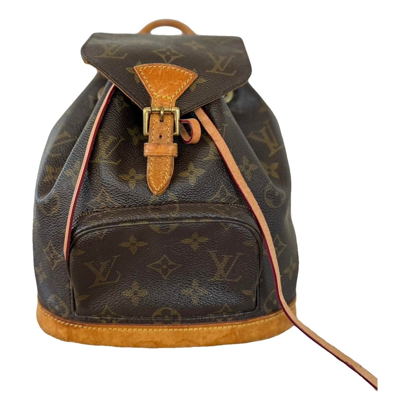 Montsouris Vintage leather backpack