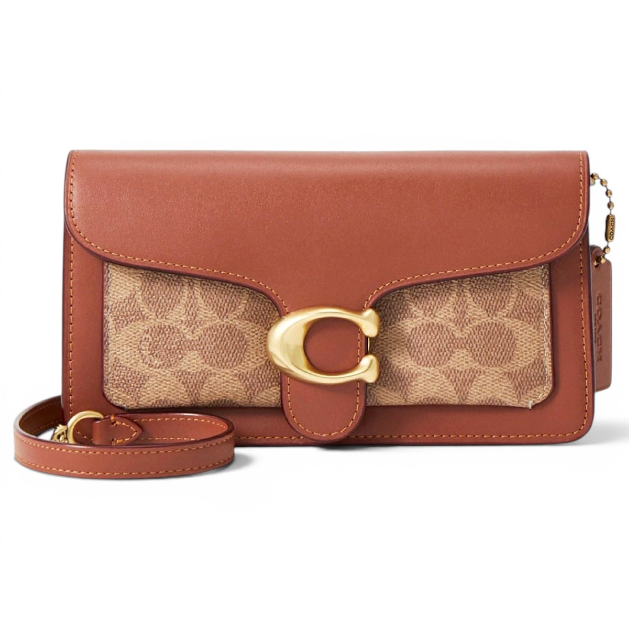 Signature Sufflette leather clutch bag