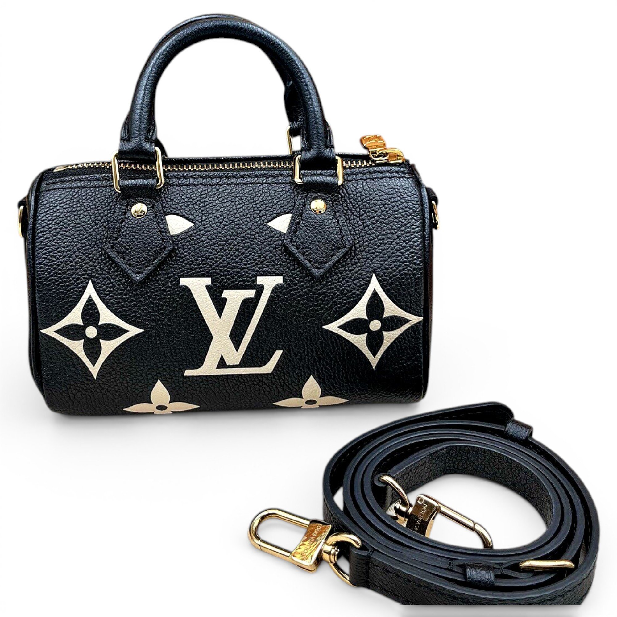 Nano Speedy / Mini HL leather handbag
