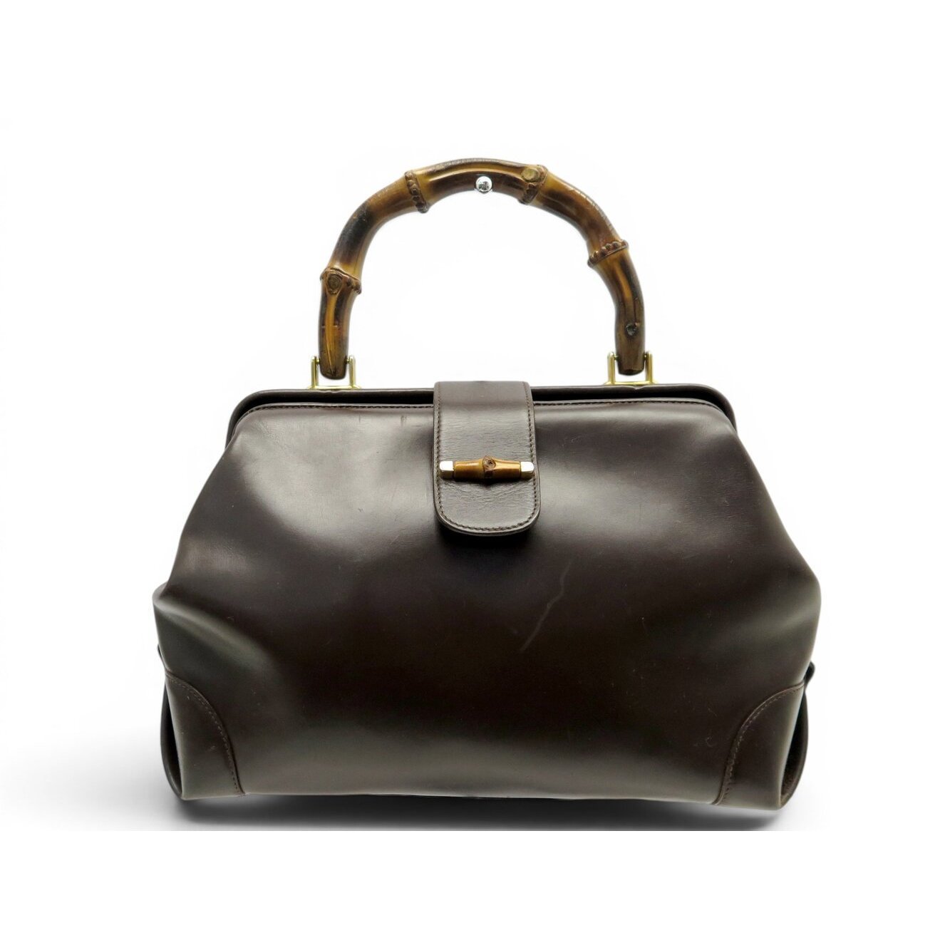 Bamboo leather handbag