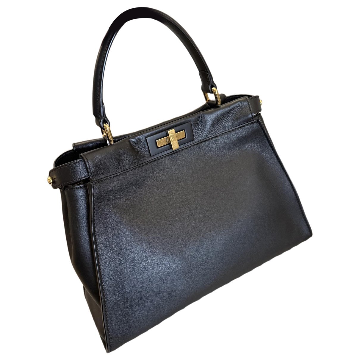 Peekaboo leather handbag