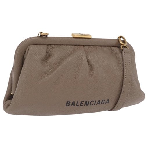 Leather clutch bag