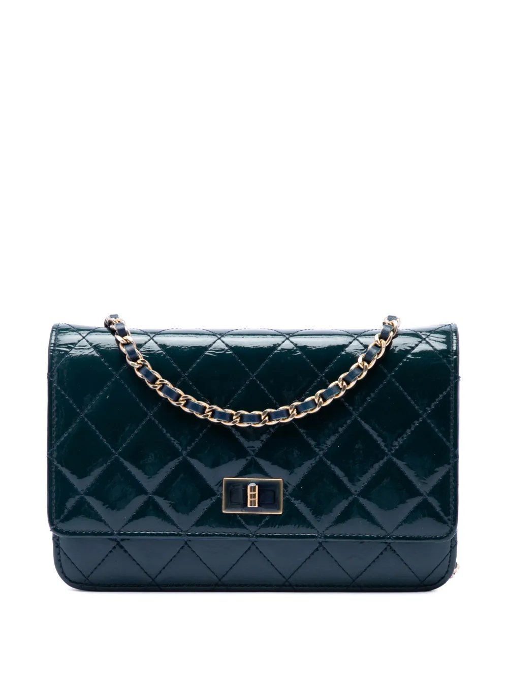 2013-2014 Quilted Patent Reissue 2.55 Wallet On Chain crossbody bag
