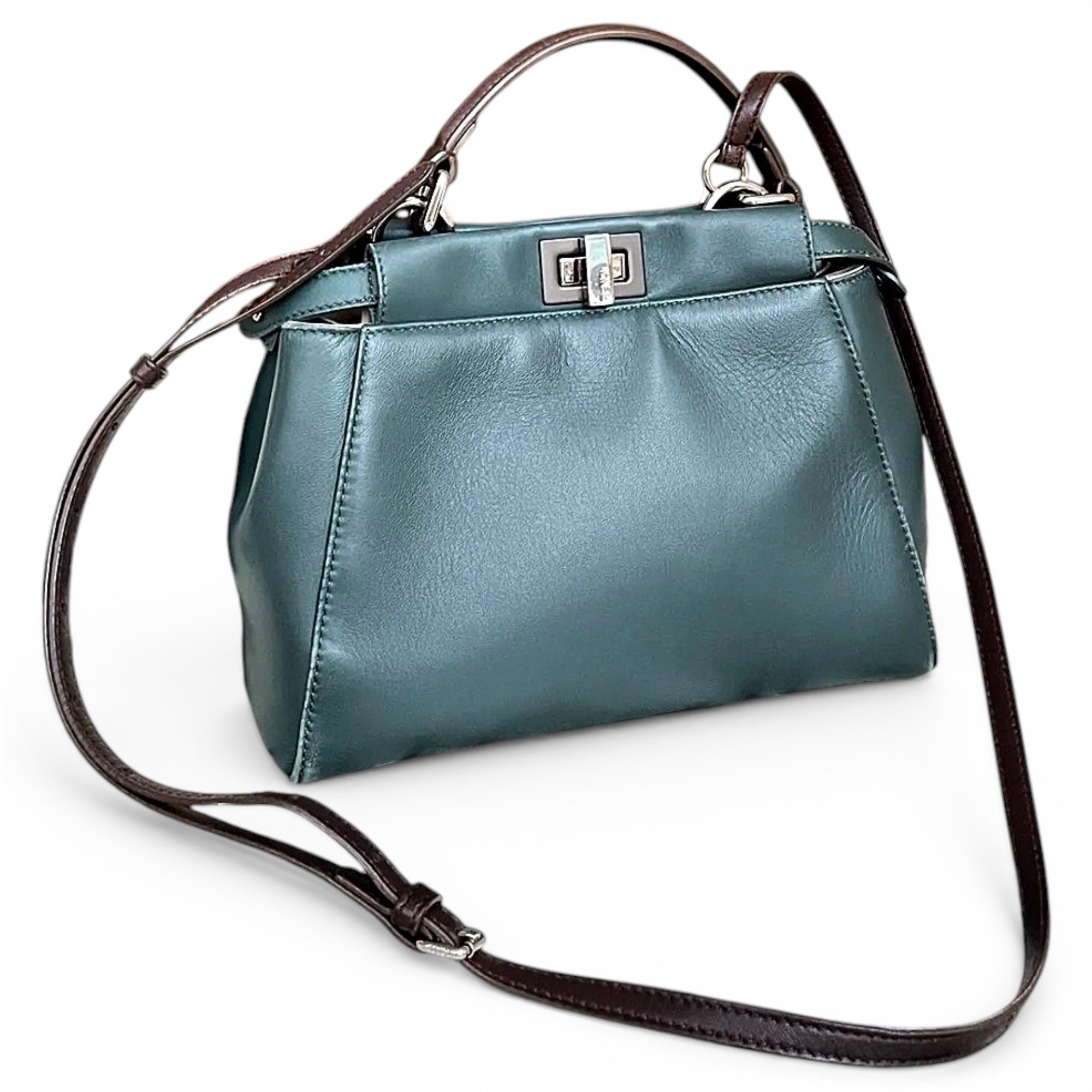 Peekaboo leather handbag