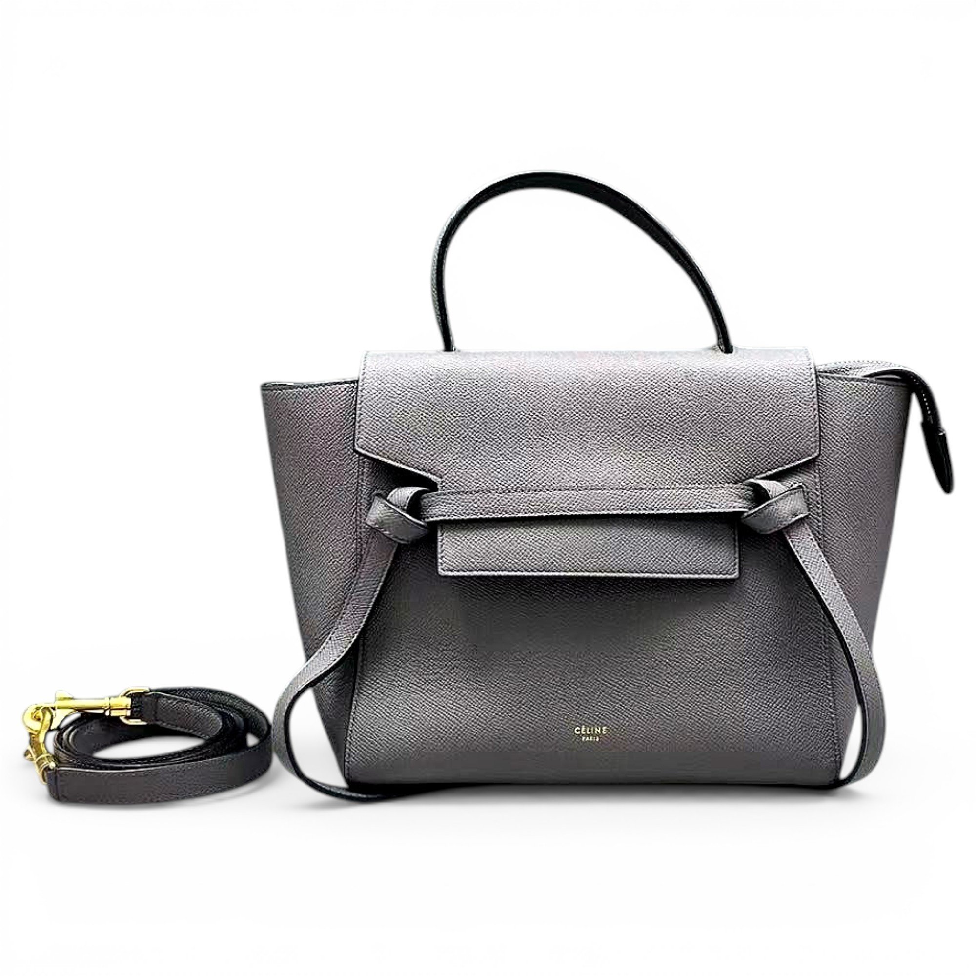 Belt leather handbag